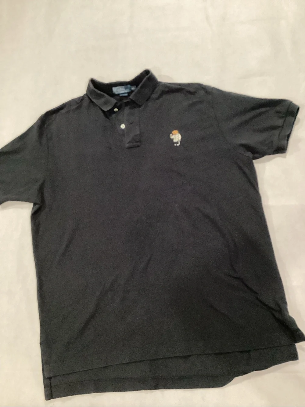 Ralph Lauren Black Polo with Small Embroidered Logo sizeXL. 7/27